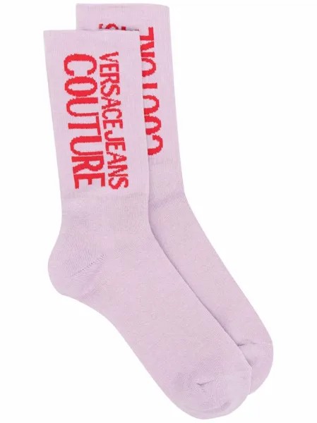 Versace Jeans Couture logo print socks