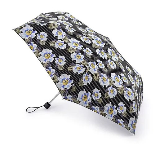 L553-3375 PinstripeFlower (Цветы на полоске) Зонт женский механика Fulton