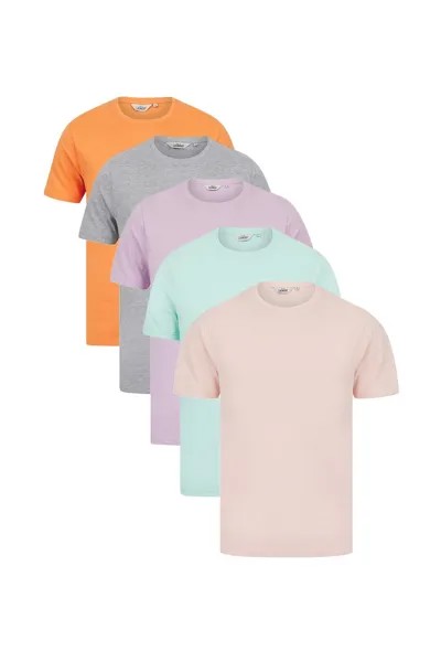 Комплект из 5 хлопковых футболок с короткими рукавами Tokyo Laundry, мультиколор