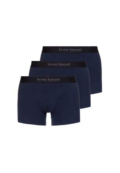 Мужские боксеры, 3 шт. - Energy Cotton, хлопок, однотонный bruno banani, цвет Blau Navy