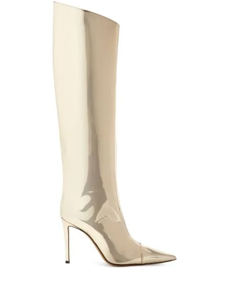 Alexandre Vauthier сапоги Alex 105 с эффектом металлик, золотистый