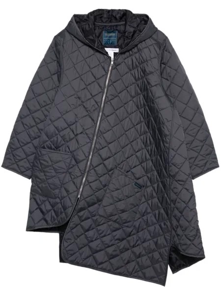 Comme Des Garçons Shirt асимметричная парка, синий