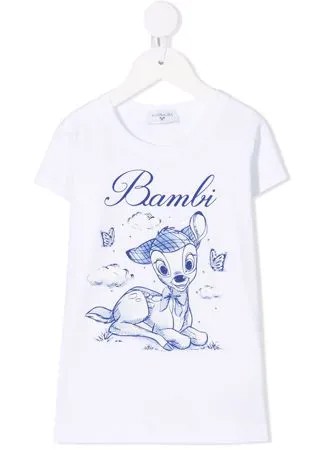Monnalisa футболка с принтом Bambi