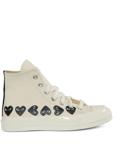 Comme Des Garçons высокие кеды Play из коллаборации с Converse, нейтральный цвет