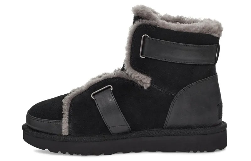 Угги UGG Dune Mini с пряжкой, черные