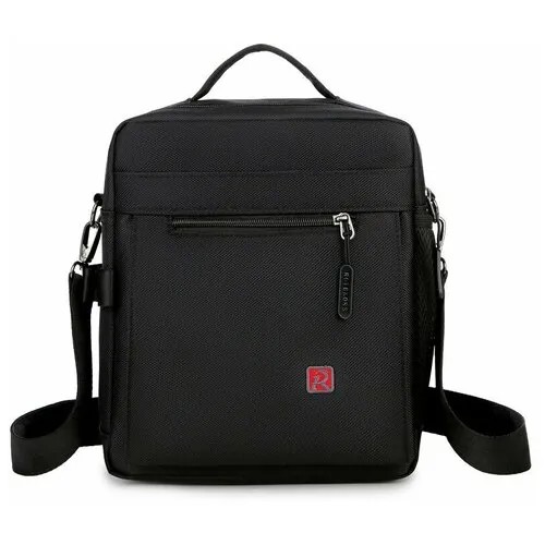 Сумка мессенджер Rittlekors Gear, фактура гладкая, черный