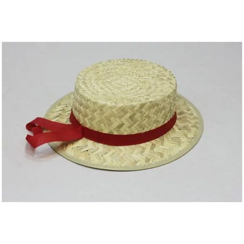 Шляпа канотье , размер 60-62, экрю