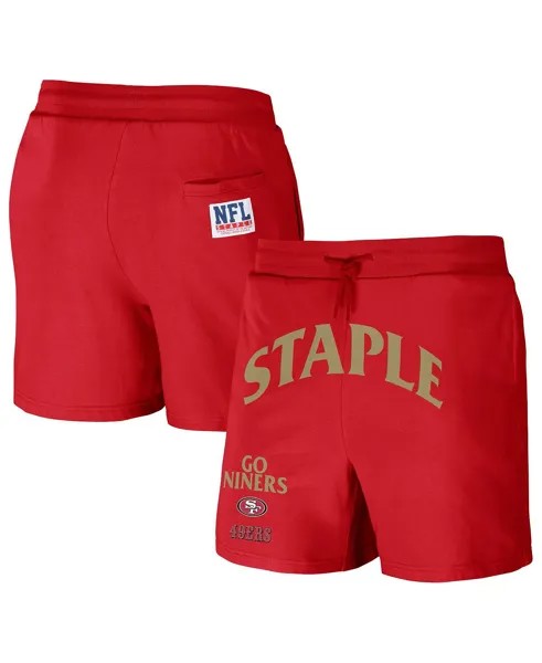 Мужские шорты nfl x staple red san francisco 49ers new age throwback vintage-like wash fleece short NFL Properties, красный