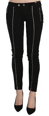 GALLIANO Jeans Черные укороченные джинсовые брюки с заниженной талией и застежкой-молнией s. W24 Рекомендуемая розничная цена 400 долларов США.