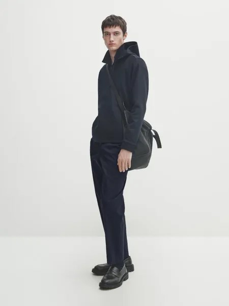 Толстовка на молнии Massimo Dutti, синий