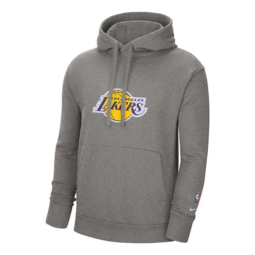 Толстовка Men's Nike Essential Los Angeles Lakers Fleece Stay Warm Pullover Gray, мультиколор