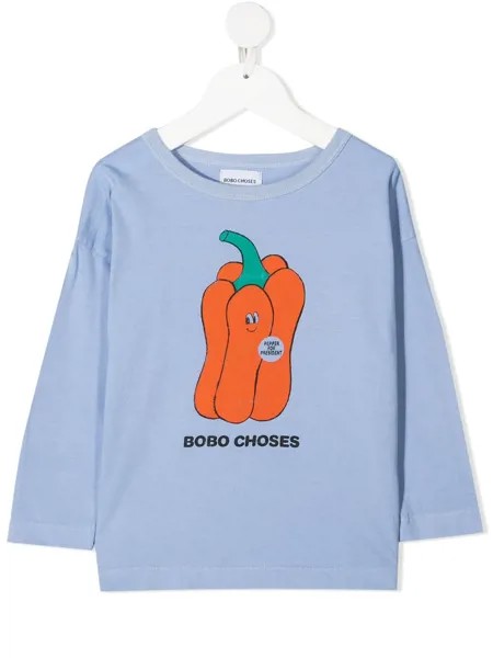 Bobo Choses футболка с длинными рукавами и графичным принтом