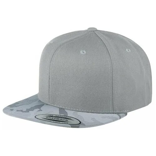 Бейсболка FLEXFIT арт. 6089CV (светло-серый / камуфляж), размер ONE