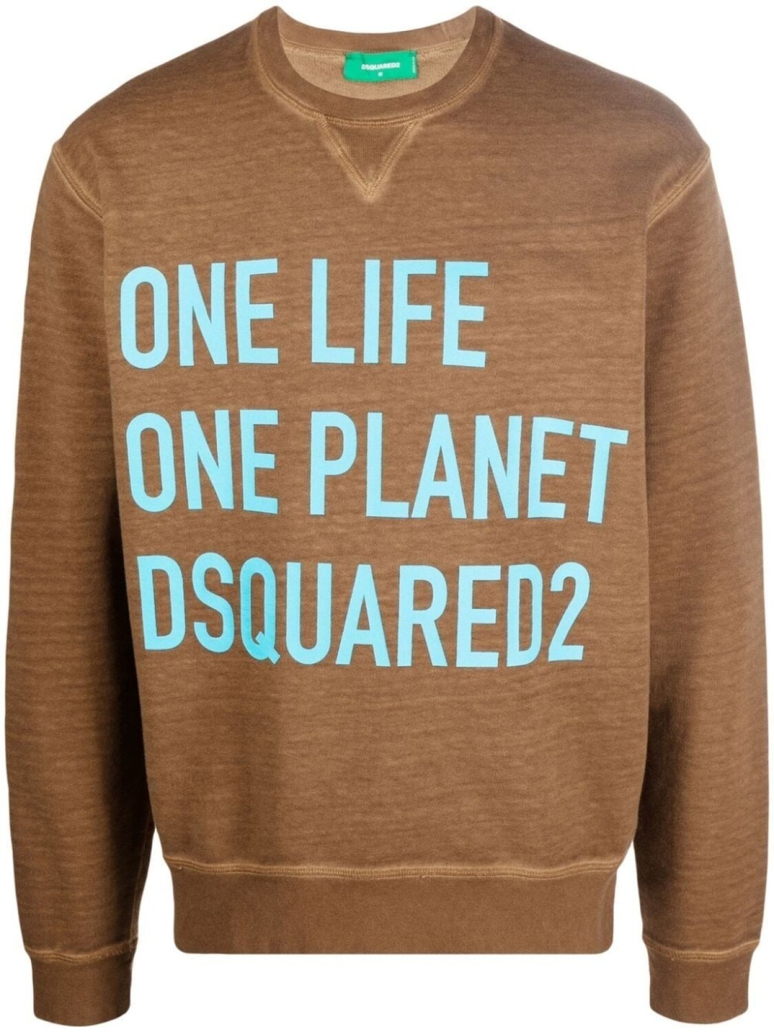 Dsquared2 толстовка One Life с круглым вырезом, коричневый
