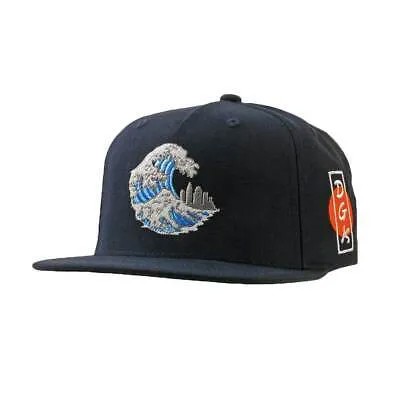 Кепка DGK Dirty Ghetto Kids Breaker Stapback Hat (темно-синяя) с 5 панелями