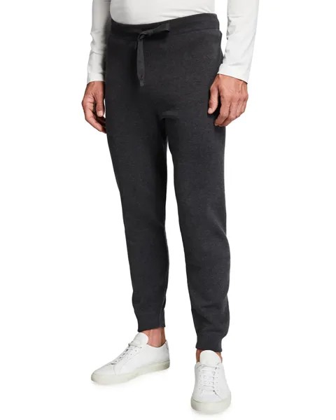 Мужские однотонные спортивные брюки Corneliani, цвет Charcoal