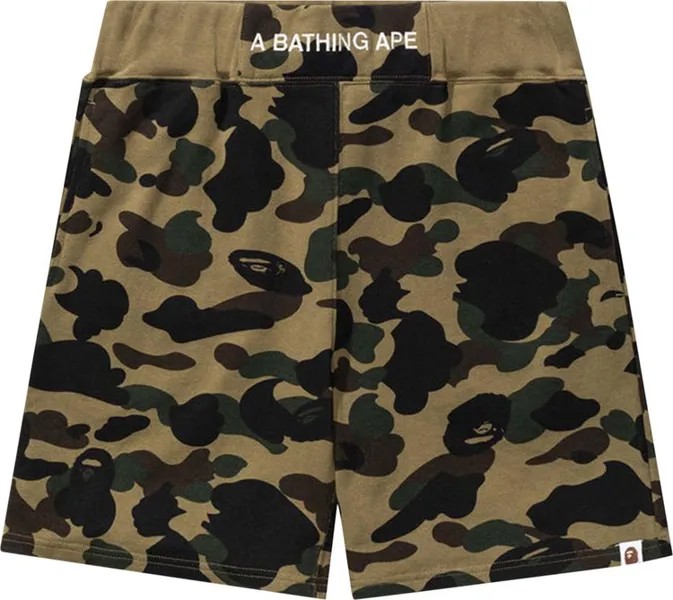 Спортивные шорты BAPE 1st Camo Sweatshorts 'Green', зеленый