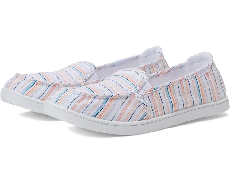 Кроссовки Roxy Minnow VII Slip-On Shoe, цвет White/Pink/Multi
