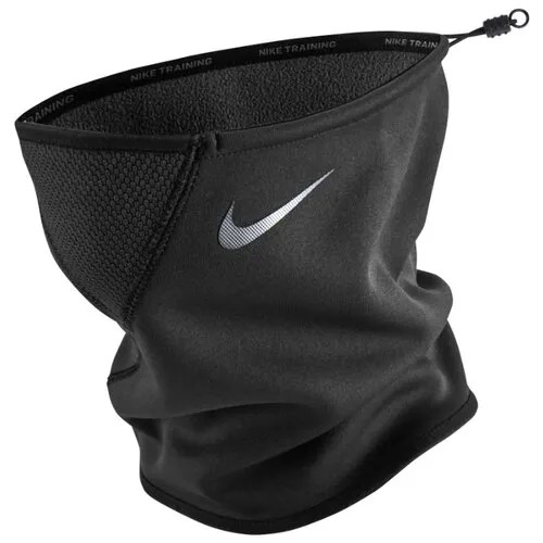 Шарф флис NIKE THERMA SPHERE ADJUSTABLE NECK WARMER OSFM BLACK/TUMBLED GREY/METALLIC SILVER N.WA.63.063.OS-063-onesize