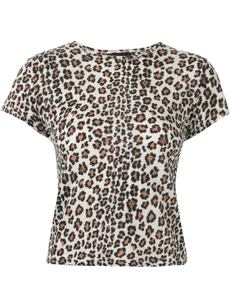 Fendi Pre-Owned футболка с леопардовым принтом
