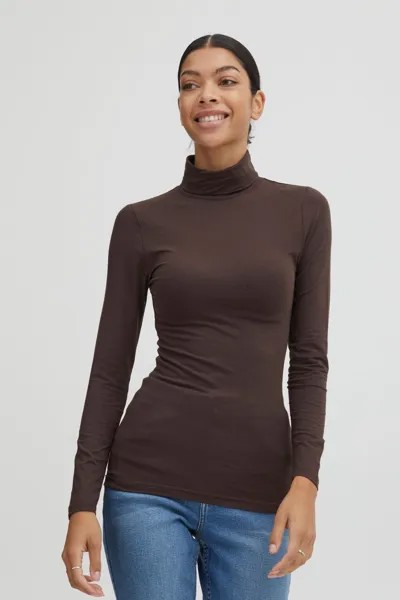 Лонгслив b.young Pamila roll neck 20802565, коричневый