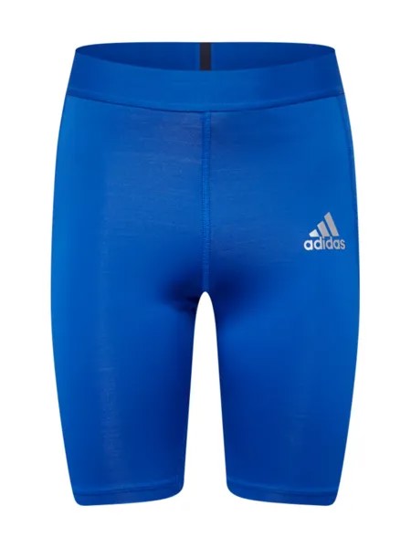 Узкие тренировочные брюки Adidas Techfit, королевский синий