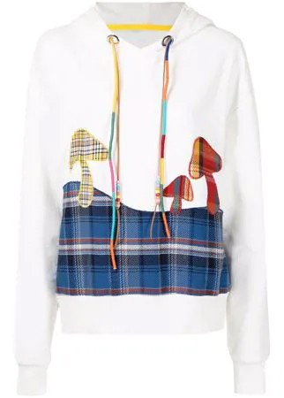 Mira Mikati худи в клетку с аппликацией