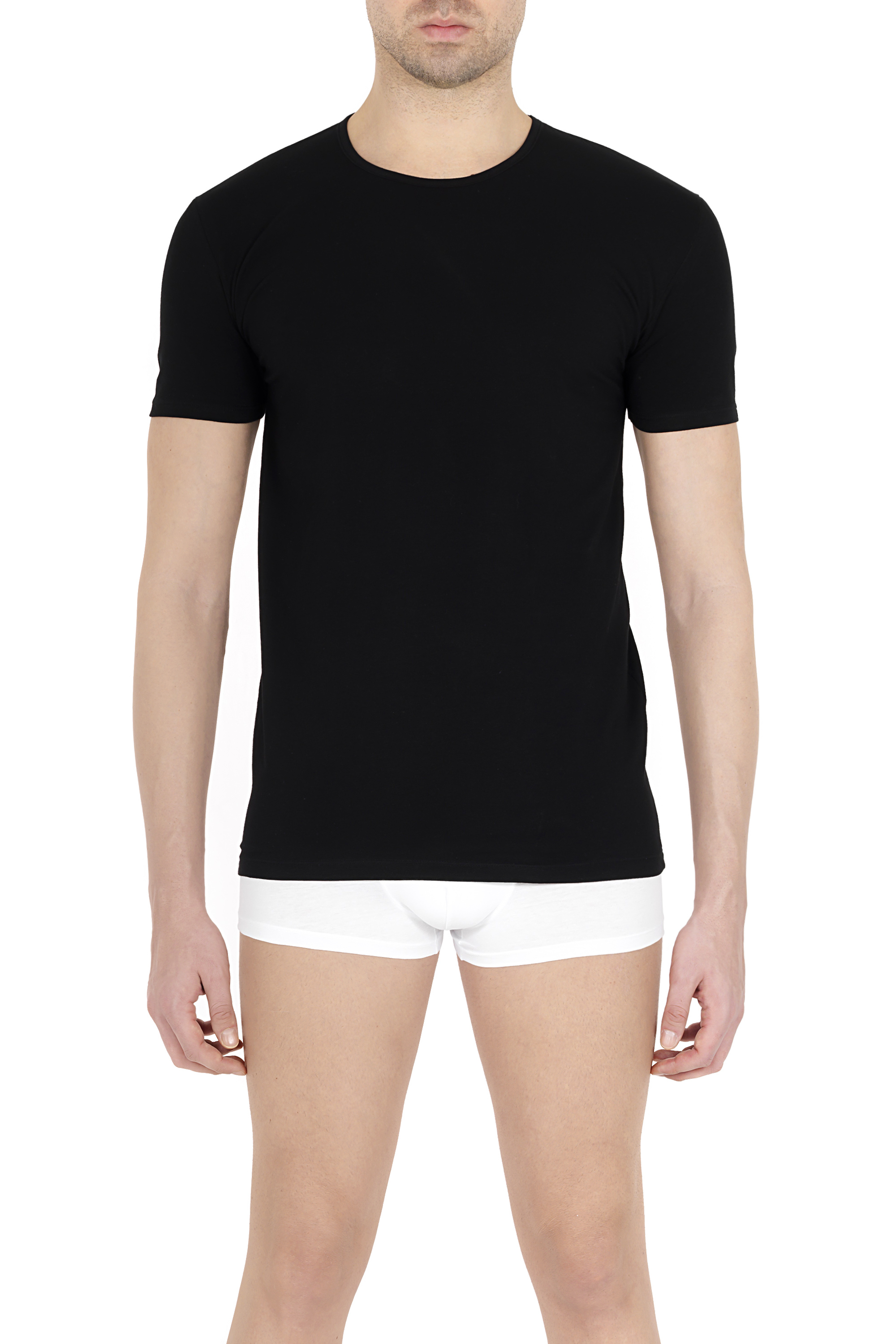 Футболка мужская Pompea T-SHIRT V COTTON черная M