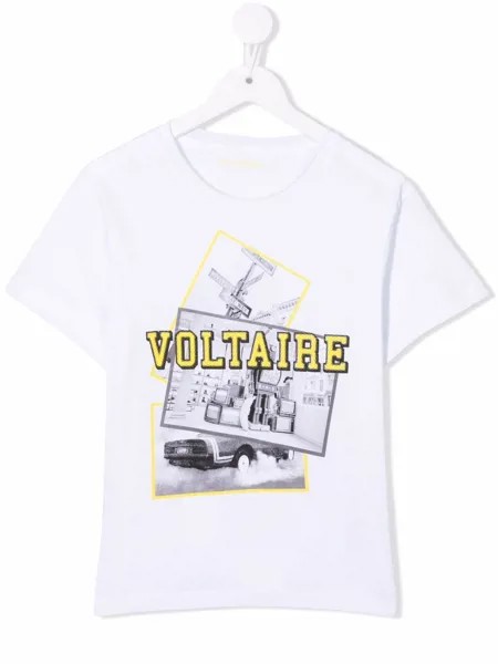 Zadig & Voltaire Kids футболка с логотипом