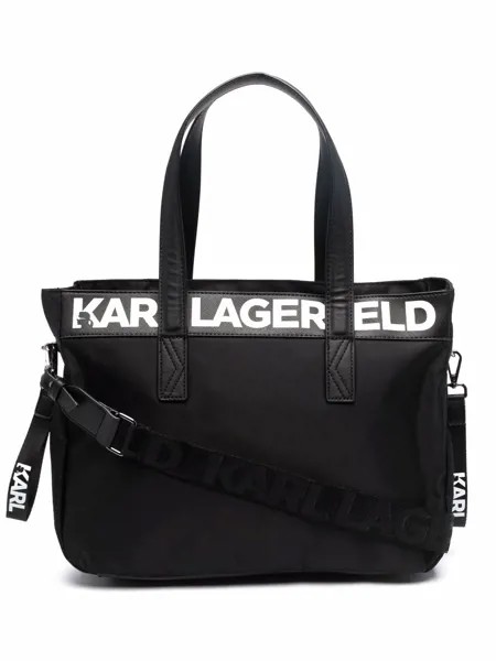 Karl Lagerfeld Kids пеленальная сумка с логотипом