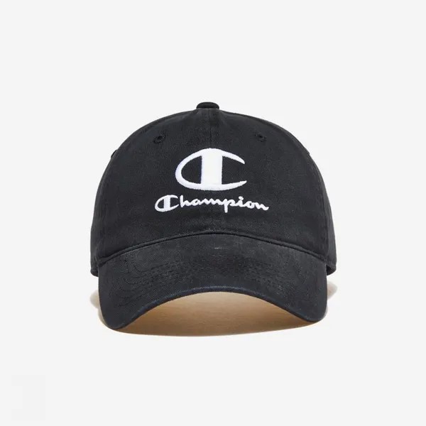 Выстиранная кепка Champion с эффектом потертости (BK)