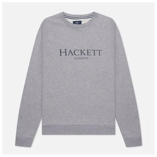 Мужская толстовка Hackett London Logo Crew Neck серый , Размер XS