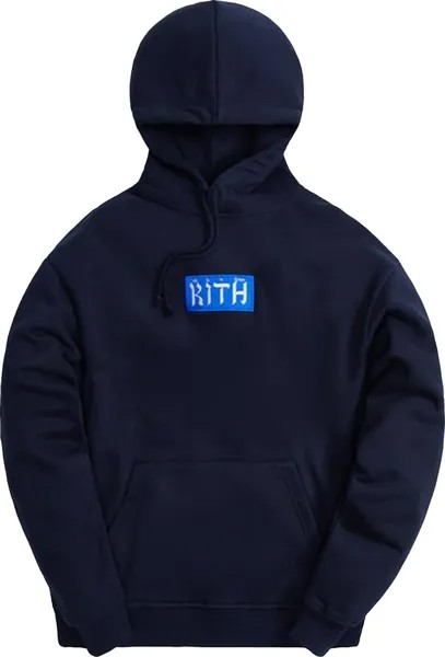 Худи Kith Hebrew Script Hoodie 'Nocturnal', синий