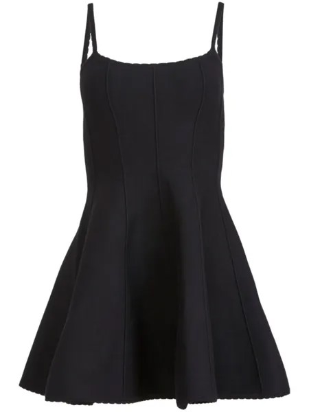 Fleur Du Mal расклешенное платье-корсет, черный