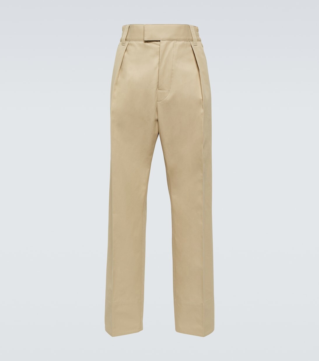 Прямые брюки Reinga из хлопка Loro Piana, бежевый