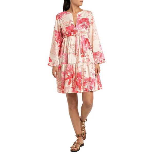 Короткое платье Replay W9602.000.74952 Long Sleeve, розовый