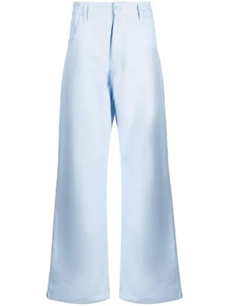 Raf Simons прямые брюки, синий