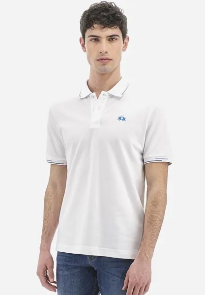 Поло SHORT-SLEEVED POLO SHIRT La Martina, крем