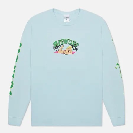 Мужской лонгслив RIPNDIP Nermrider Beach, цвет голубой, размер S