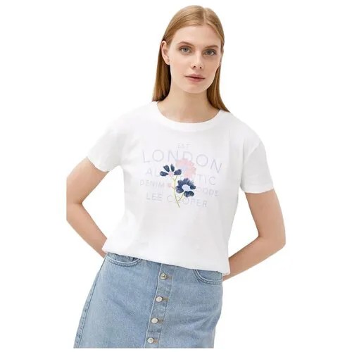 Футболка Lee Cooper Straight Crew Neck Женщины MT4A120487AS2LC-WH L
