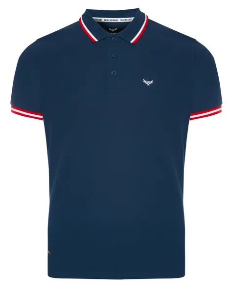 Поло Threadbare Kurzarm Polo THB Polo Pixie, синий