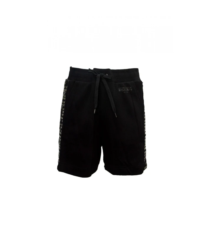 Хлопковые шорты v3a6703 9410 Moschino, черный