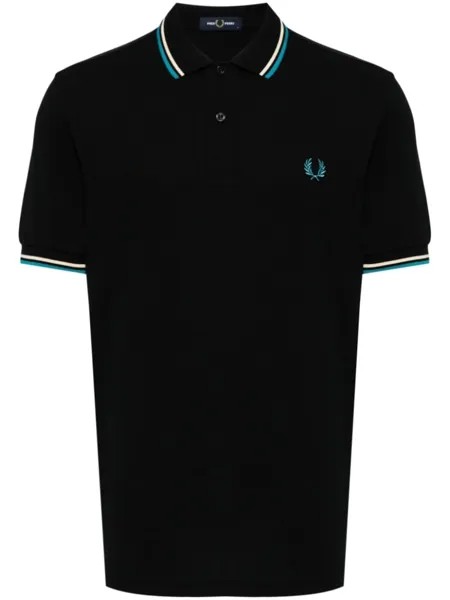 Fred Perry рубашка поло Twin Tipped, черный