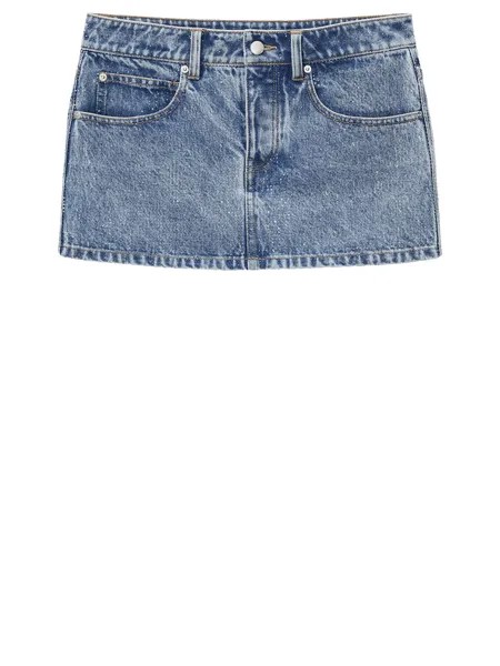 Мини юбка Alexander Wang Denim, синий