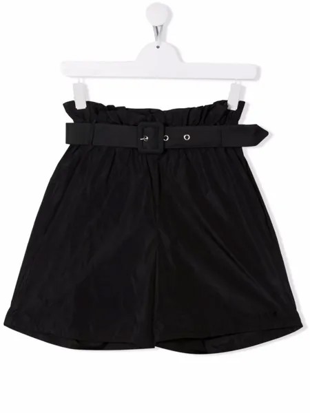 MSGM Kids шорты с присборенной талией