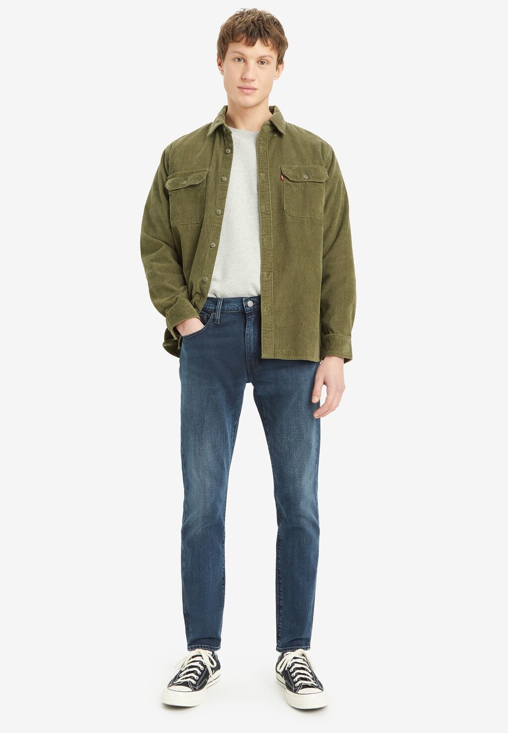 Зауженные джинсы 512 SLIM TAPER Levi's, темно-синие джинсы