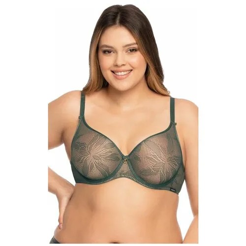 Бюстгальтер Nipplex, размер 80F, зеленый