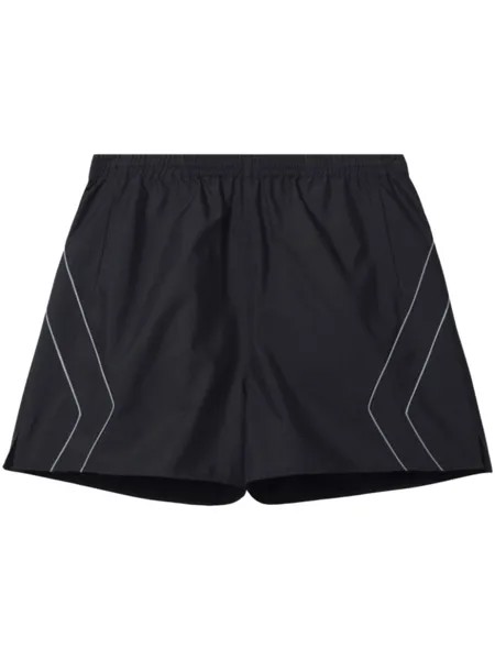 John Elliott спортивные шорты со вставками, черный