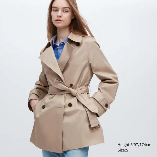 Плащ женский UNIQLO 457227COL31 бежевый L (доставка из-за рубежа)