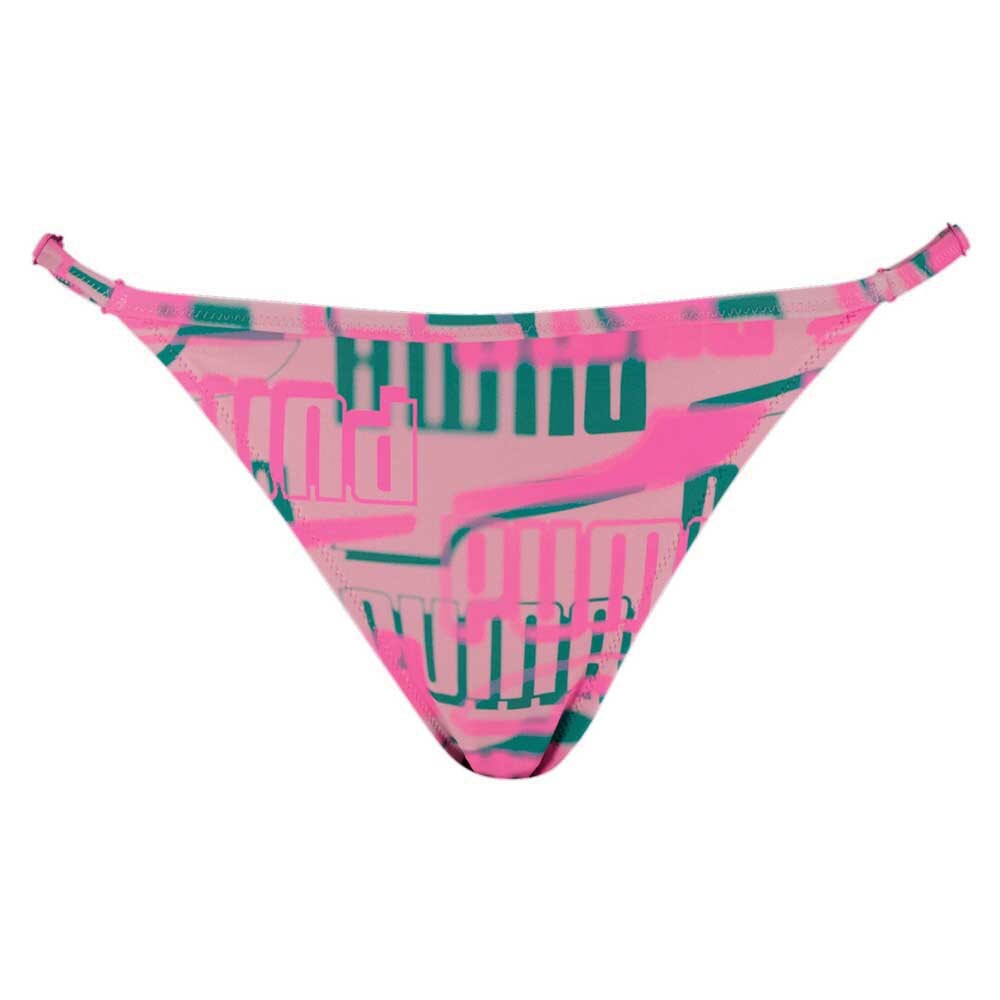 Низ бикини Puma Swim Printed Side Strap, розовый